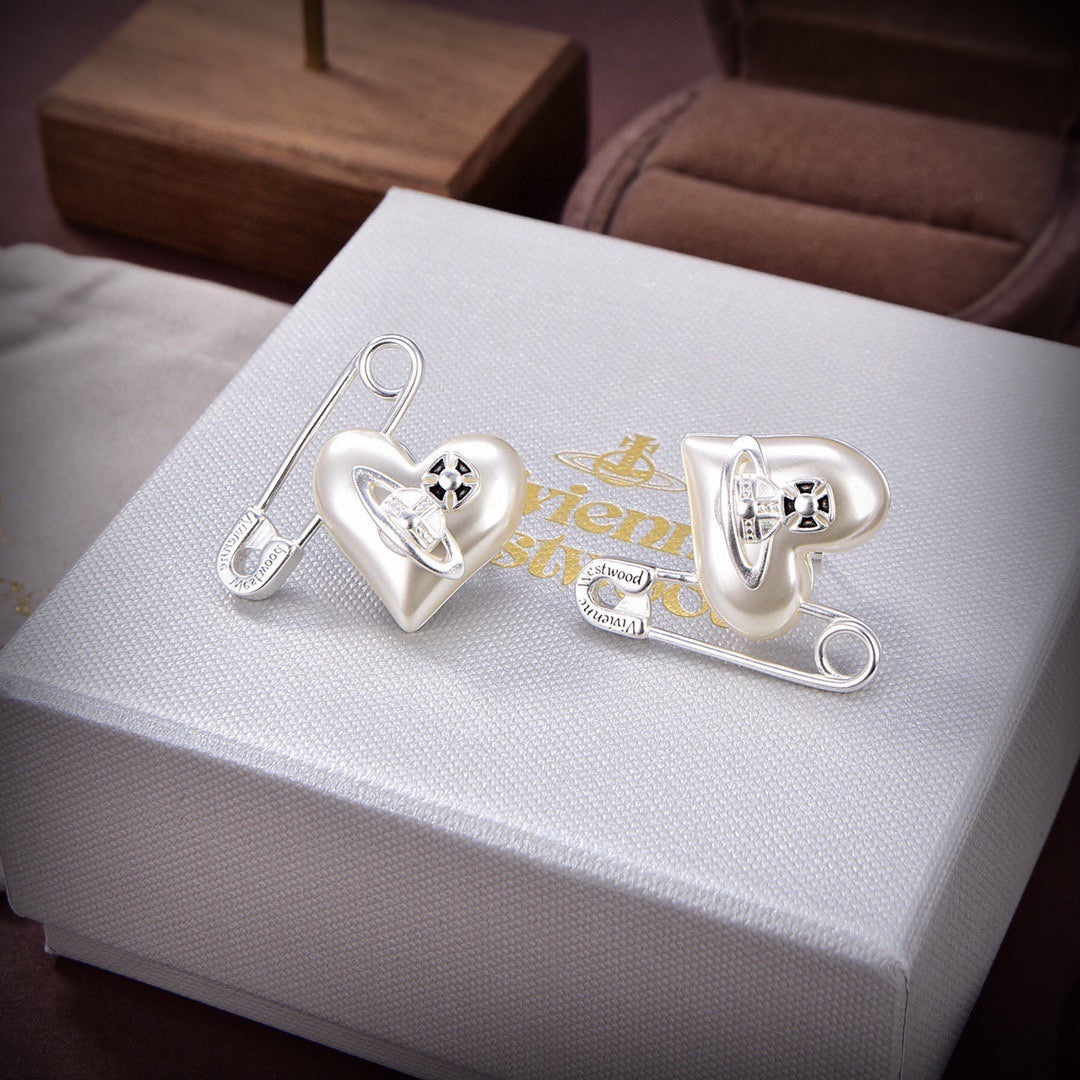 Orb Statement Earrings in Polished Metal-Tone – Design 006 side detail