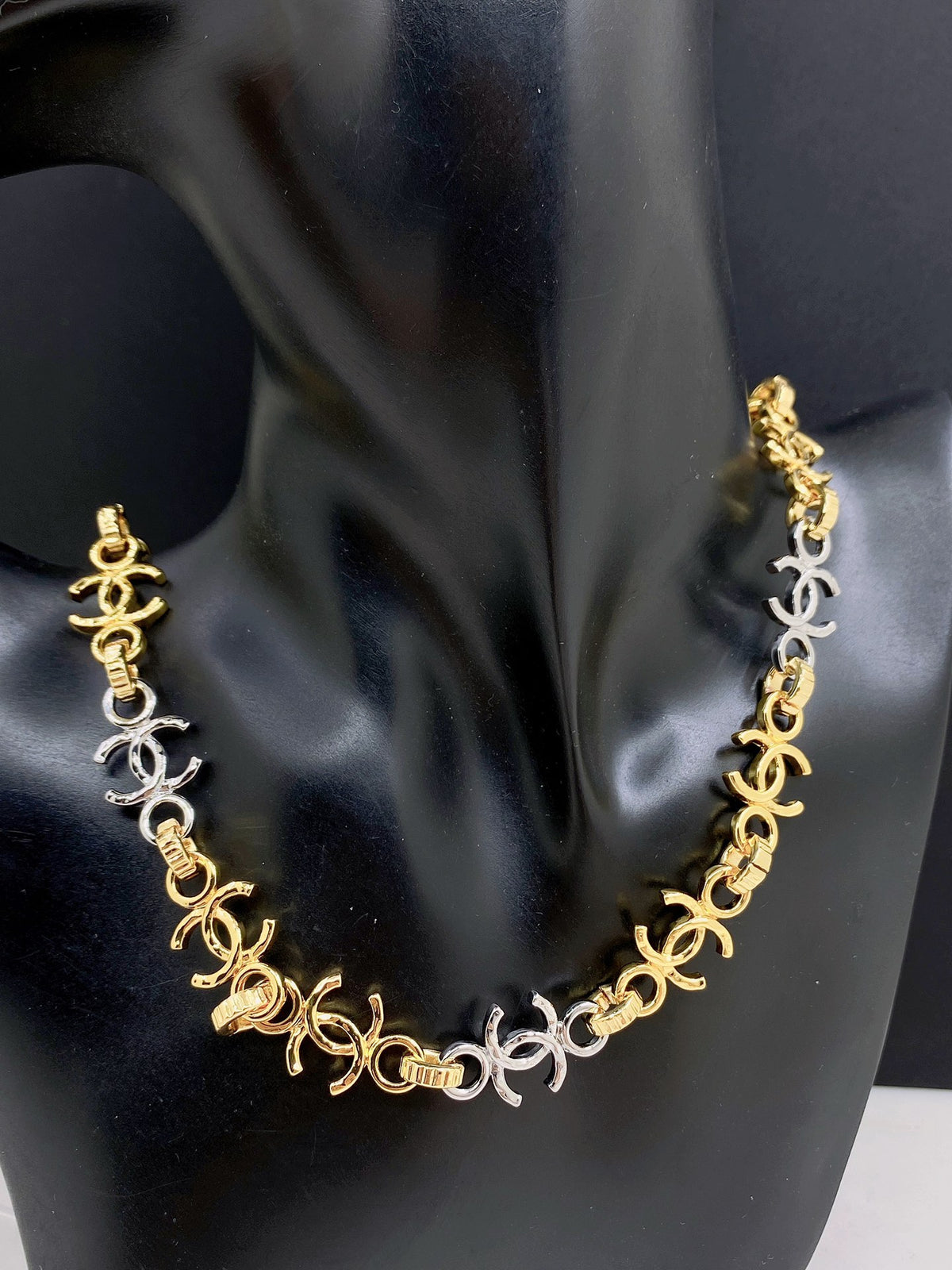 Signature Emblem Pendant Necklace in Gold-Tone – Design 006 front product view
