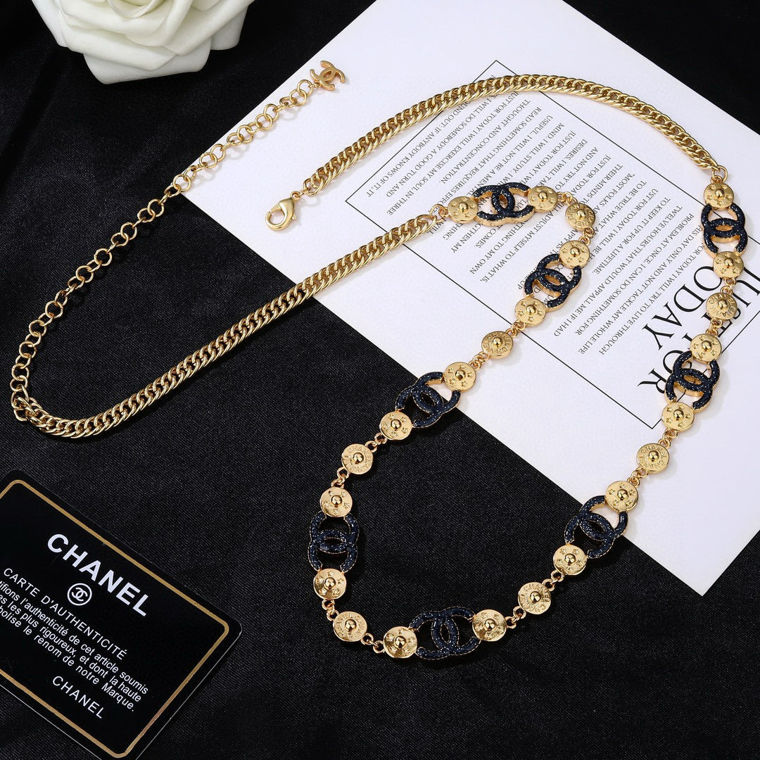 Signature Emblem Jewelry Accessory in Polished Metal-Tone – Design 029 styled product view