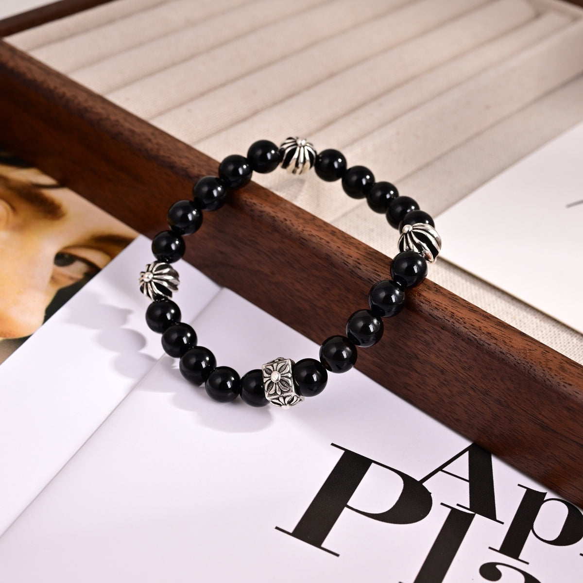 Cross Statement Bracelet in Metal-Tone – Design 12 main product view