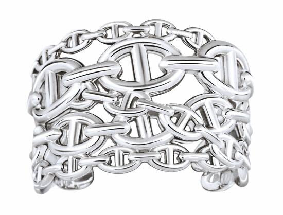 Toggle Bangle in Polished Metal-Tone front product view