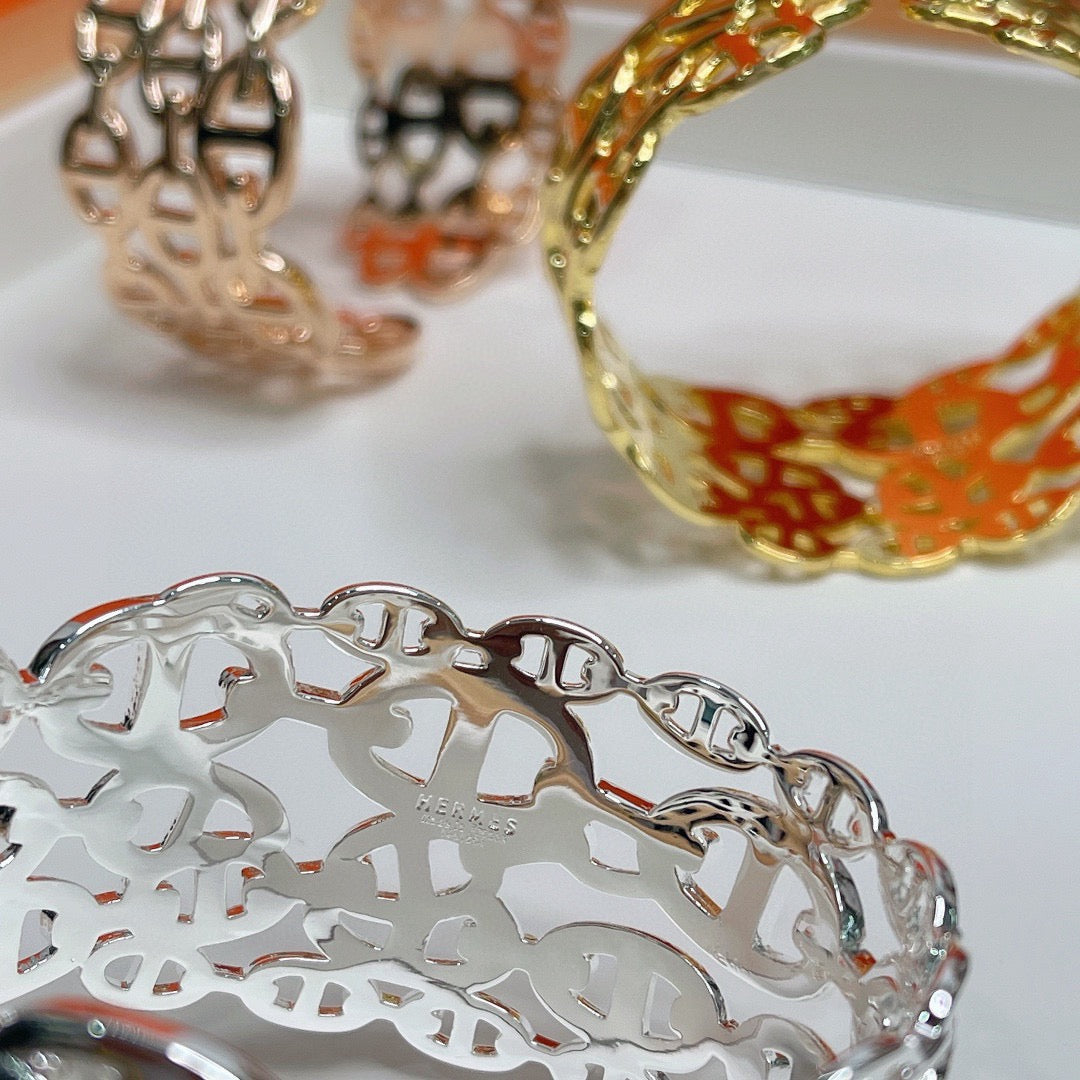 Toggle Bangle in Polished Metal-Tone main product view
