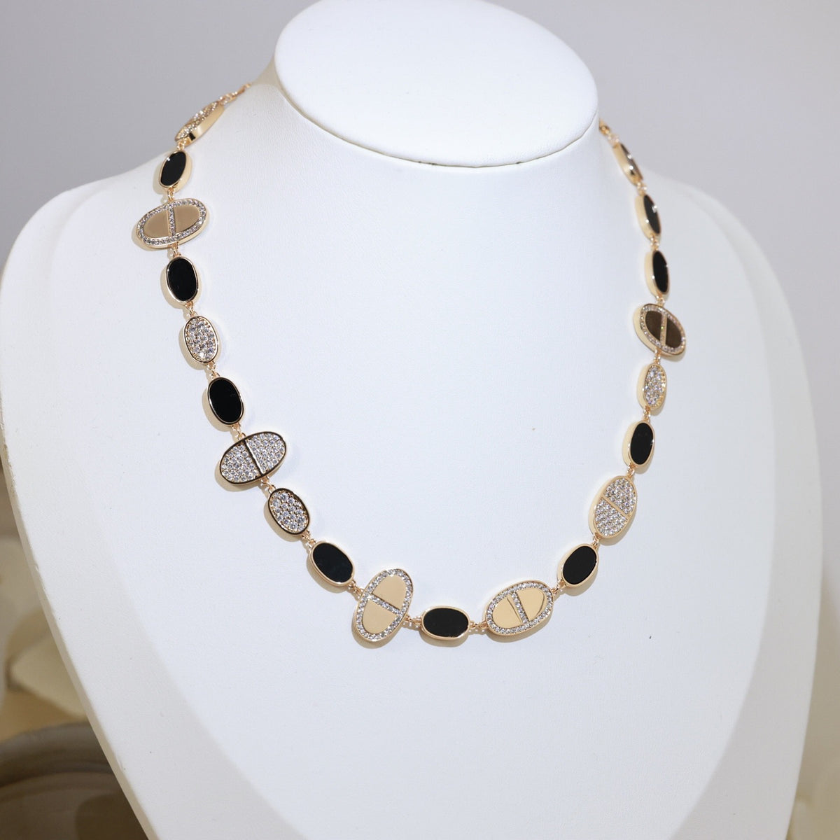 Toggle Pendant Necklace in Gold-Tone front product view