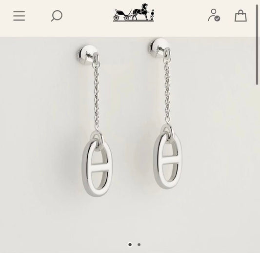Toggle Stud Earrings in Polished Metal-Tone – Toggle Detail main product view
