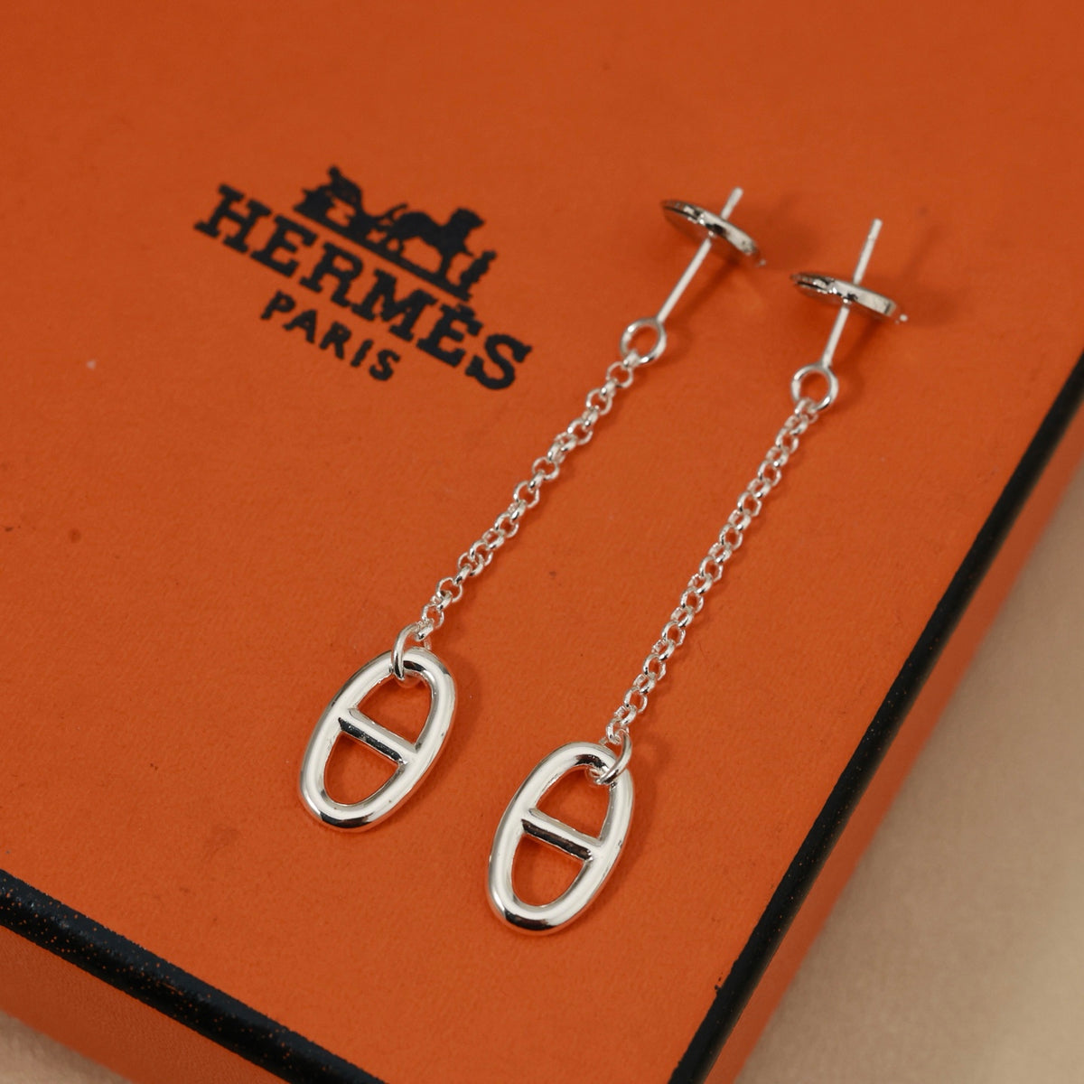 Toggle Stud Earrings in Polished Metal-Tone – Toggle Detail front product view