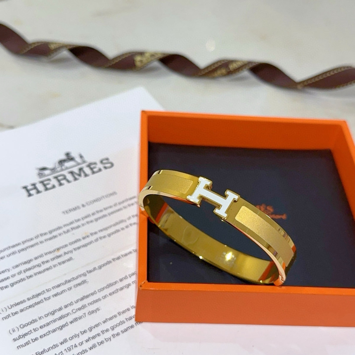 Horse Bangle in Gold-Tone – Design 017 styled product view