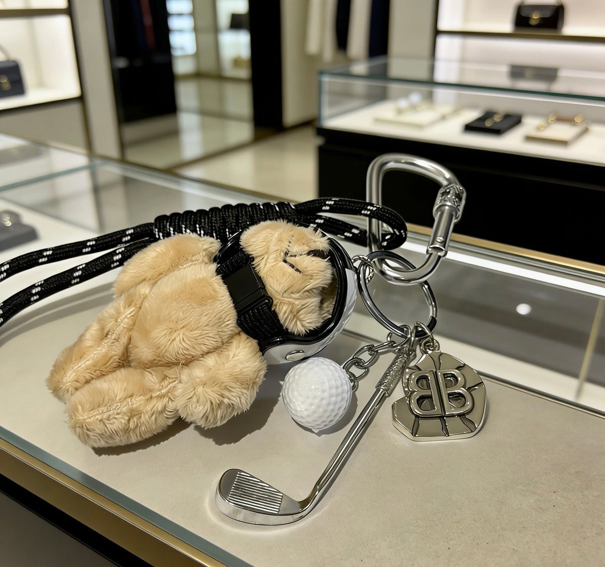 Key Jewelry Accessory in Polished Metal-Tone – Design 014 main product view