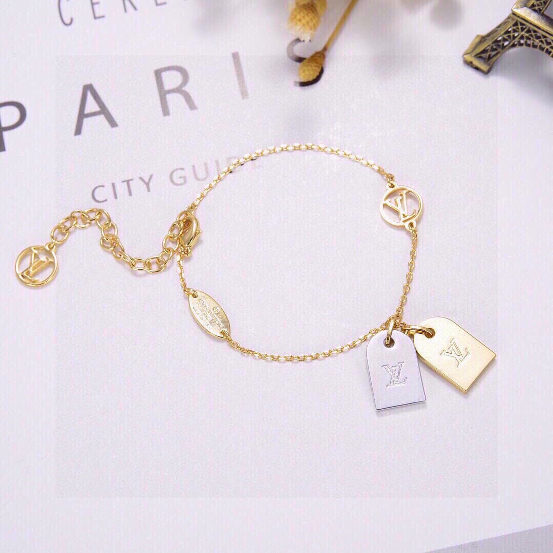 Geometric Emblem Bracelet in Polished Metal-Tone – Design 003 close-up detail