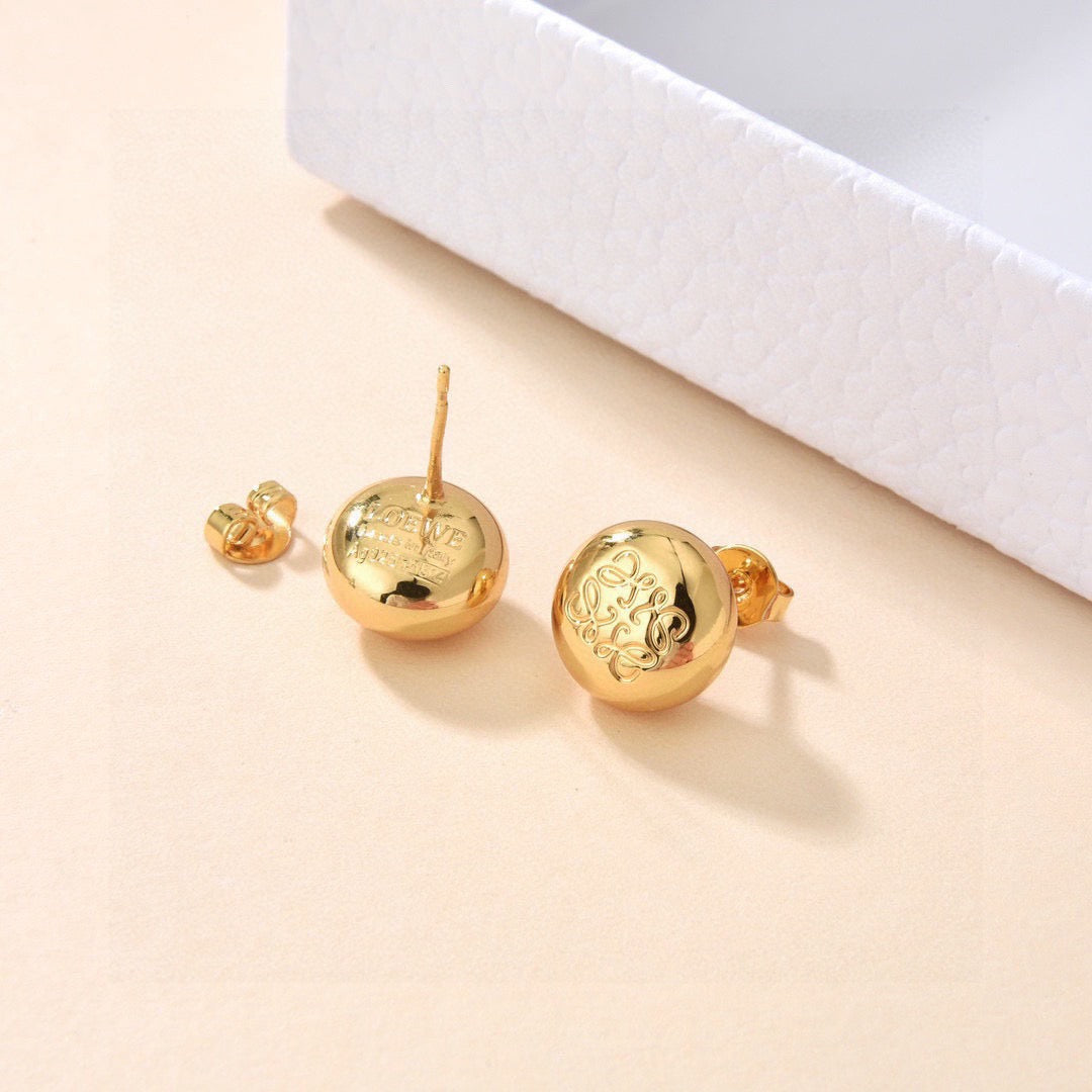 Graphic Emblem Jewelry Accessory in Gold-Tone – Design 02 front view