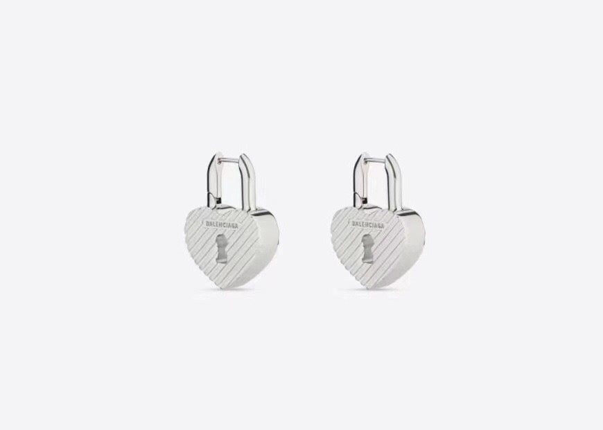 Ring Motif Statement Earrings in Gold-Tone – Design 001 front product view