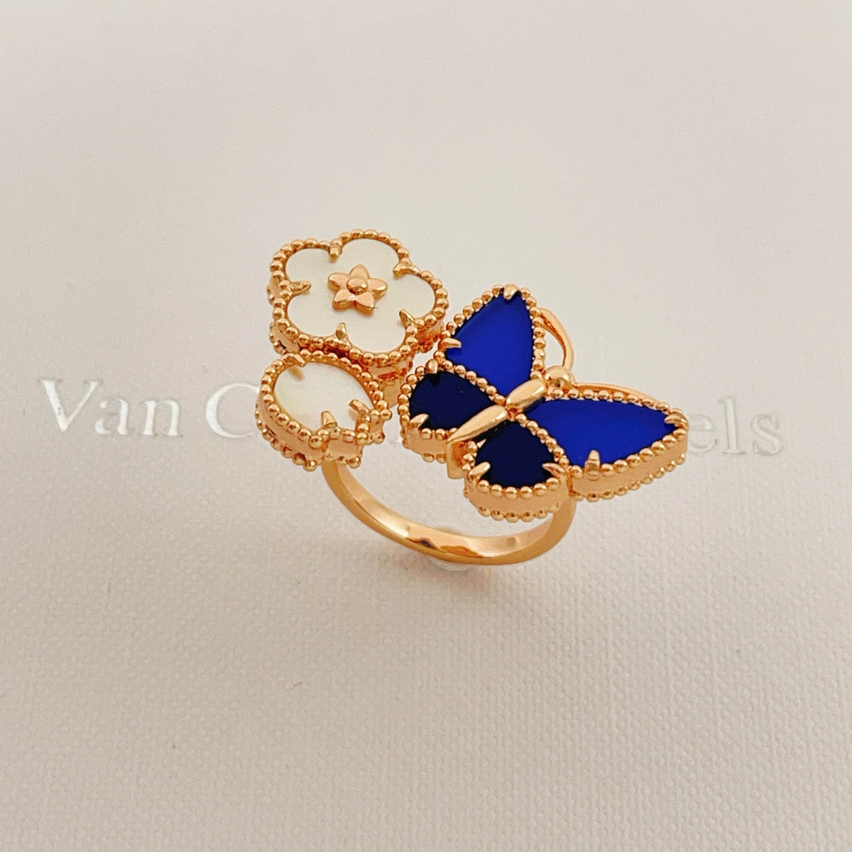 Butterfly Statement Ring in Rose-Gold-Tone main product view