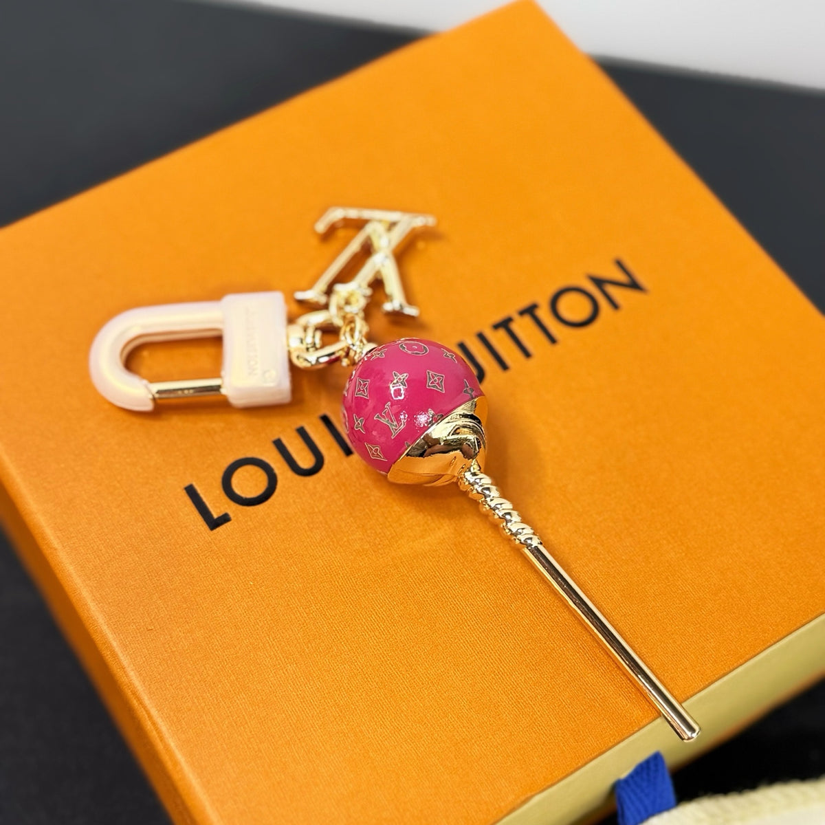 Letter Emblem Keychain – Design 005 styled product view