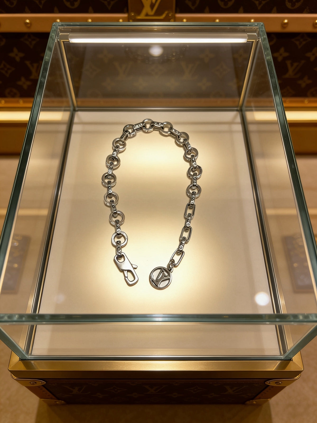 Chain Bracelet in Silver-Tone – Design 003 detail view