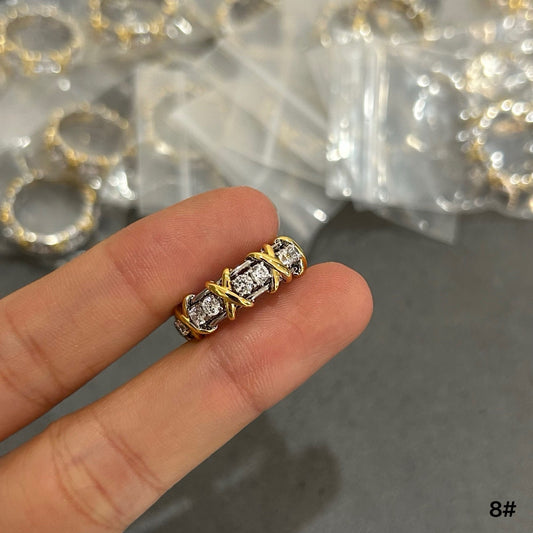 Signature Motif Statement Ring in Polished Metal-Tone – Design 01 main product view