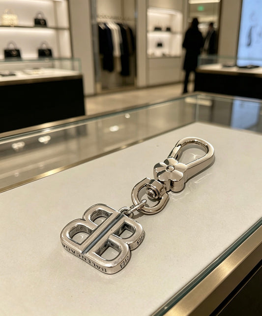 Key Jewelry Accessory in Polished Metal-Tone – Design 017 main product view