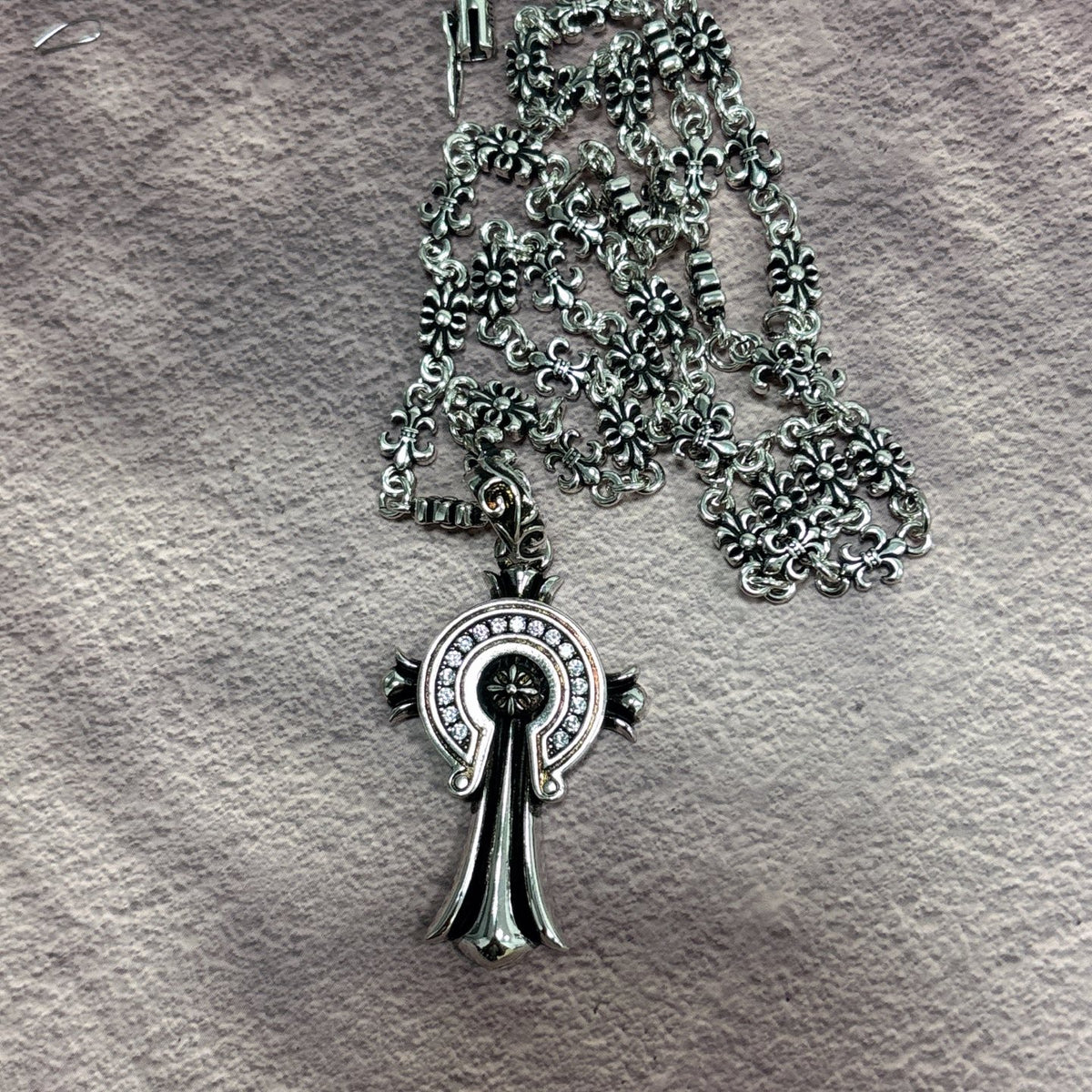Gothic Emblem Jewelry Accessory in Metal-Tone – Design 01 detail view