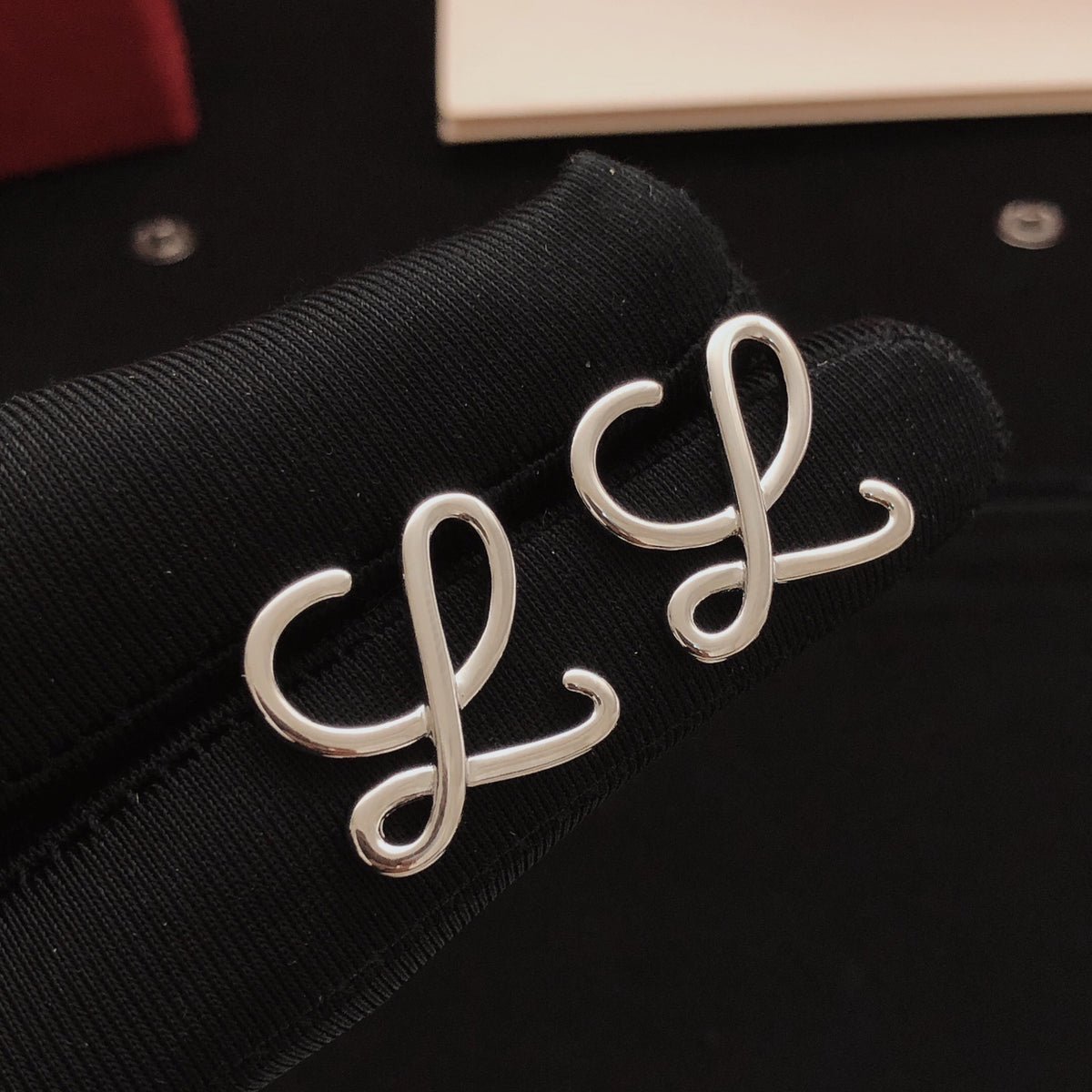 Sculptural Stud Earrings in Silver-Tone main product view