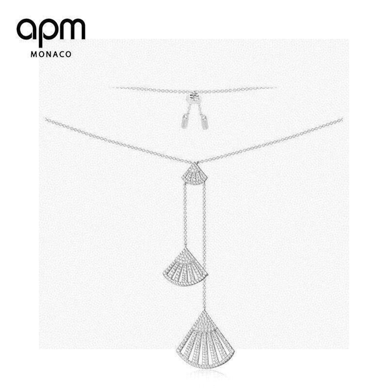 Fan Crystal-Accent Pendant Necklace main product view