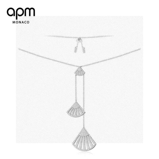 Fan Crystal-Accent Pendant Necklace main product view