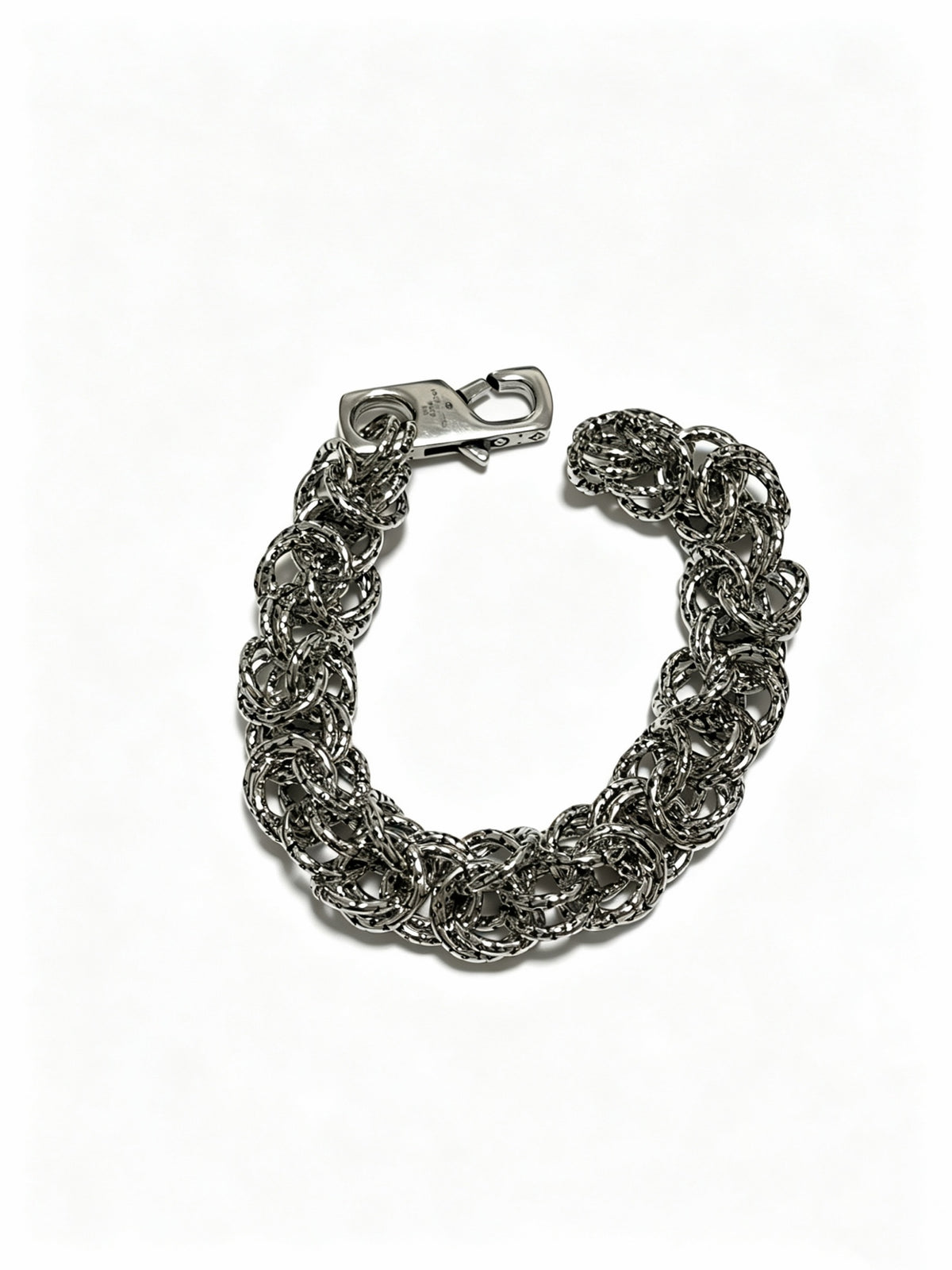 Chain Bracelet in Silver-Tone – Design 005 side detail