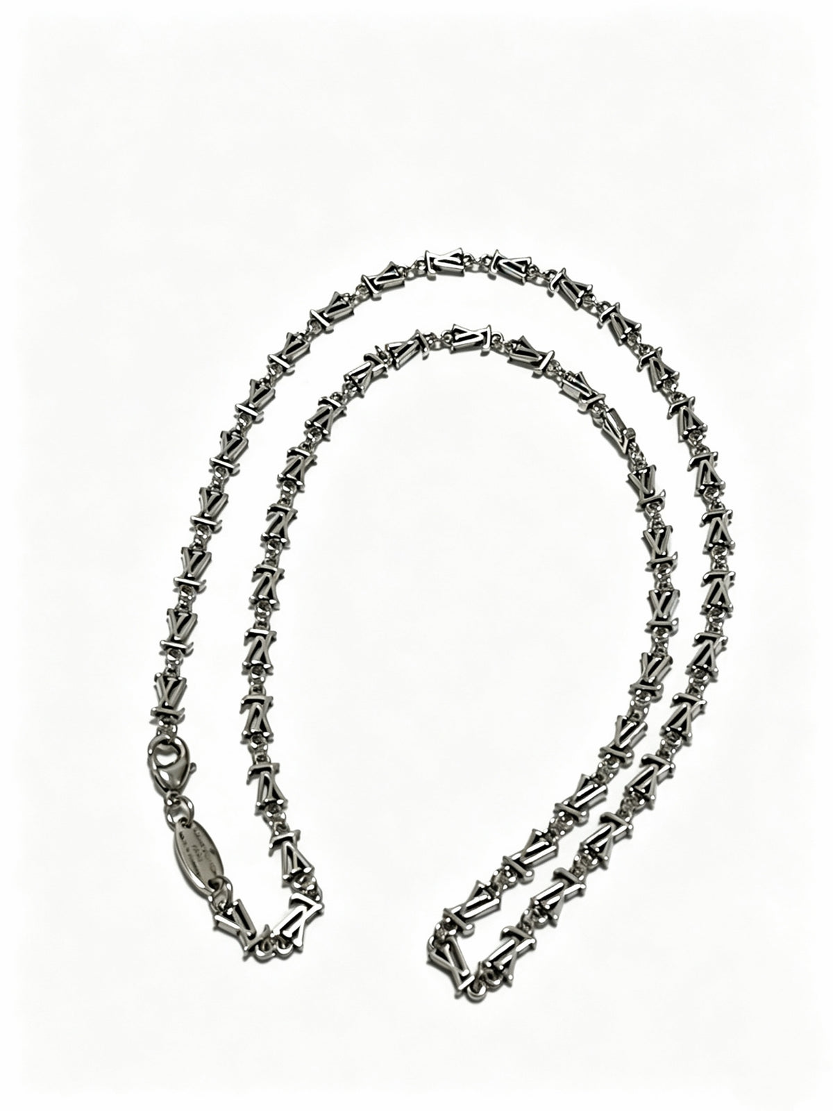 Chain Pendant Necklace in Silver-Tone – Design 016 main product view