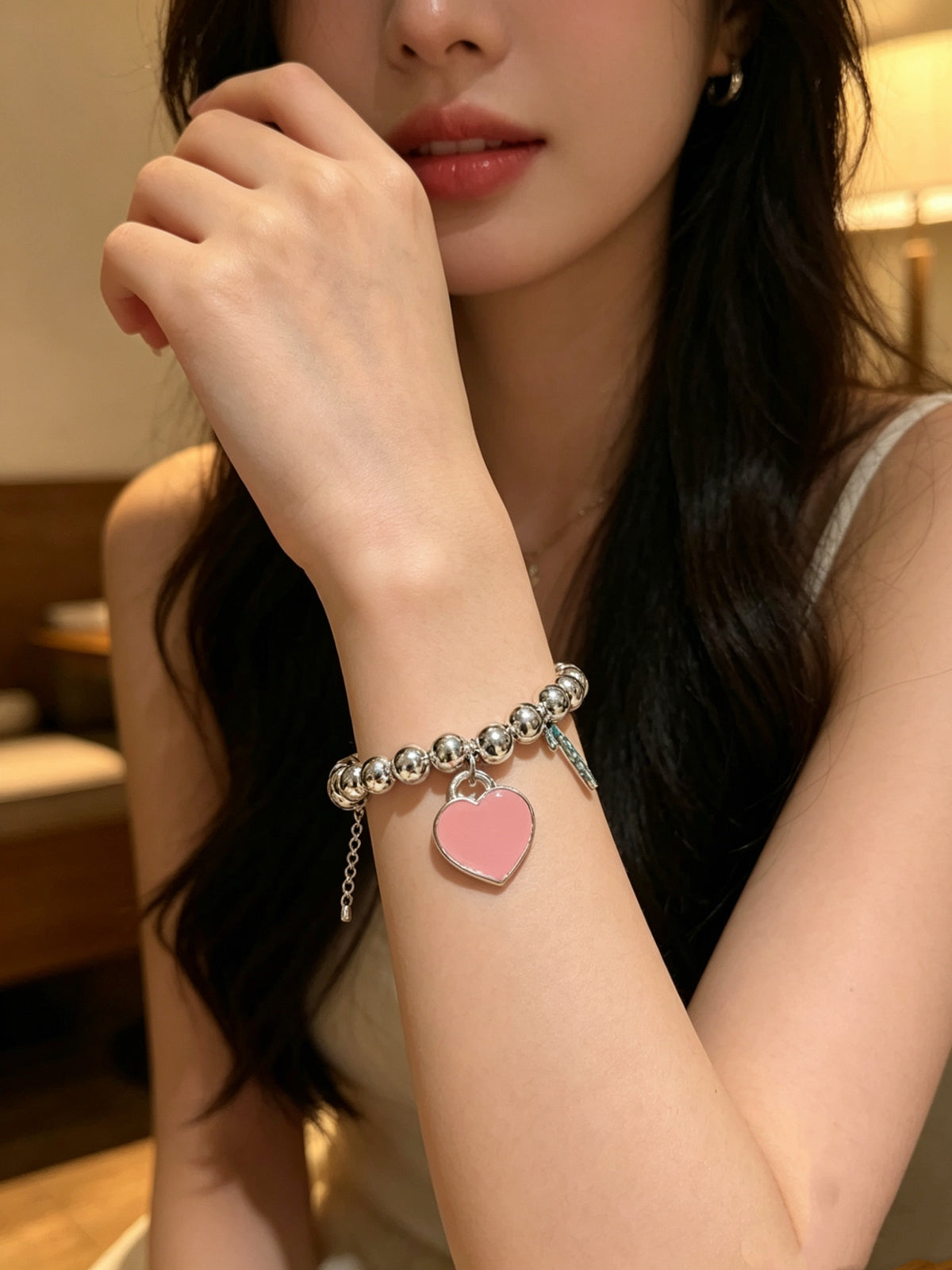 Signature Motif Bracelet in Silver-Tone – Vintage Detail – Design 37 front product view