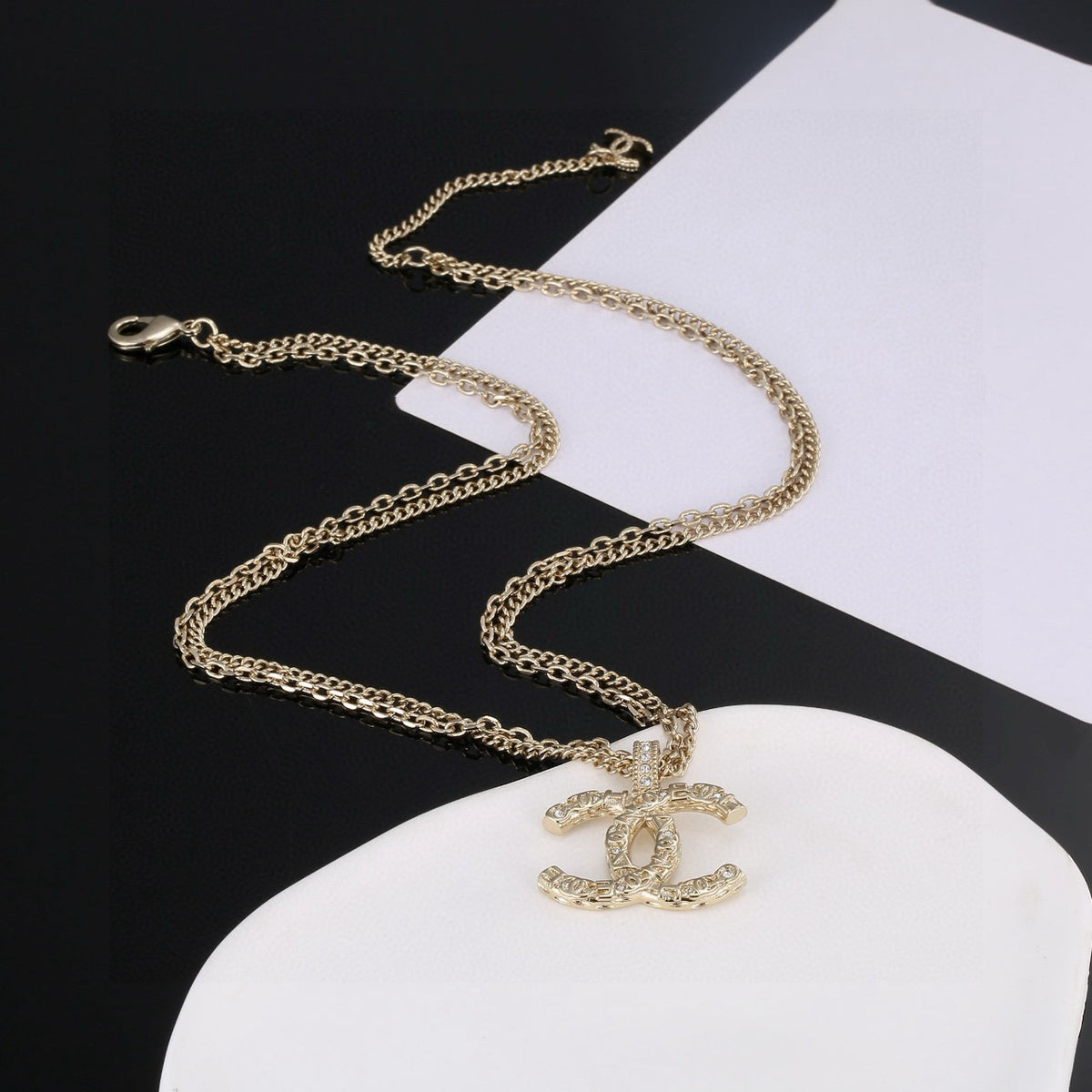 Signature Emblem Statement Ring in Polished Metal-Tone – Design 029 styled product view