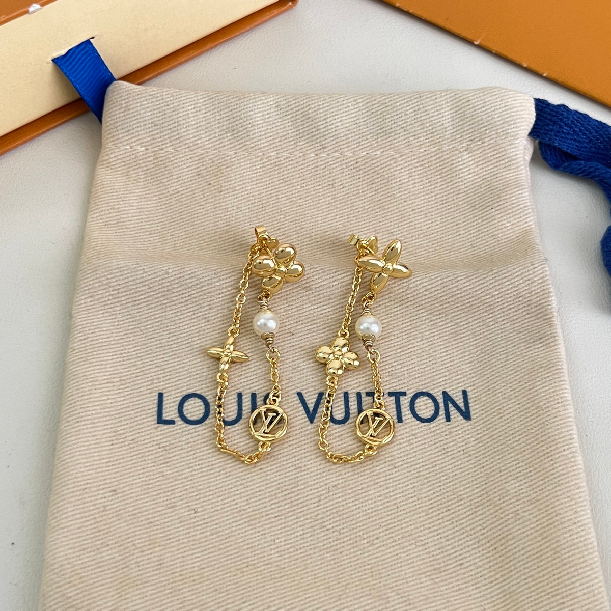 Geometric Emblem Stud Earrings in Polished Metal-Tone – Design 023 styled product view