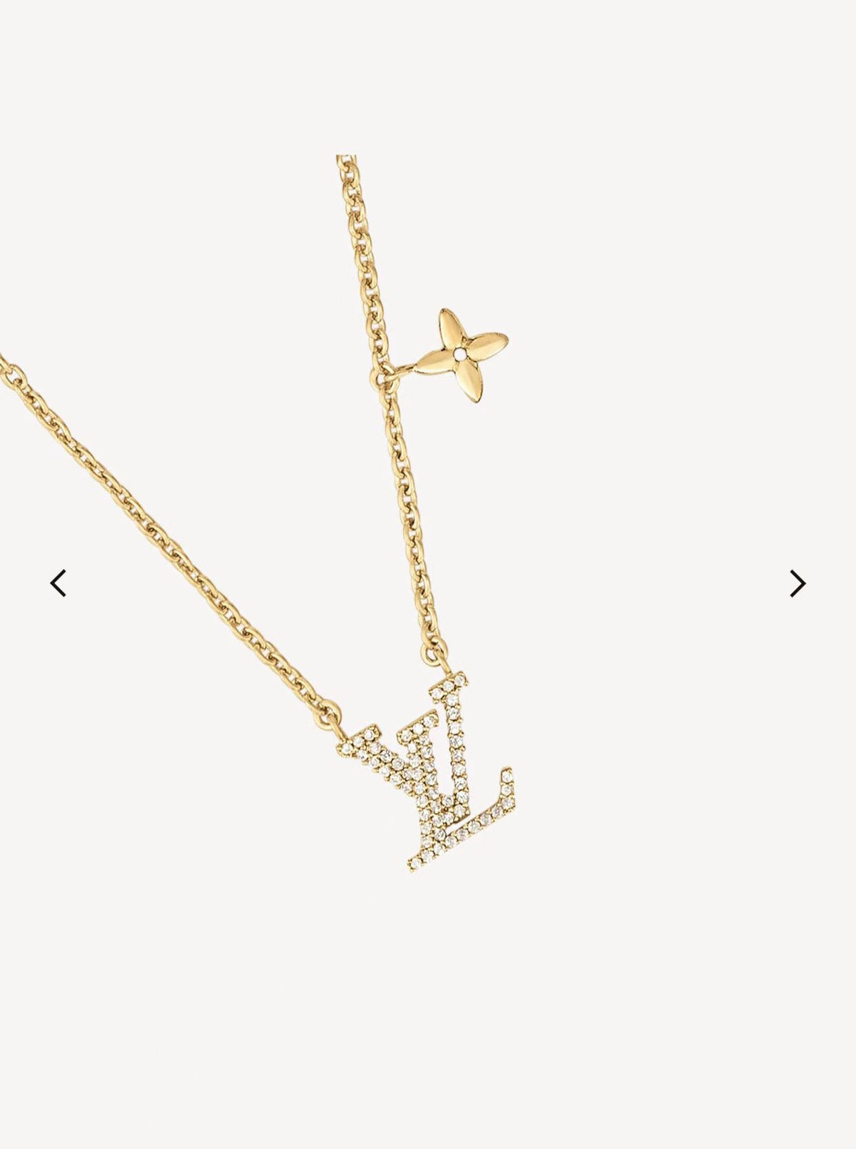 Geometric Emblem Pendant Necklace in Gold-Tone – Design 051 front product view