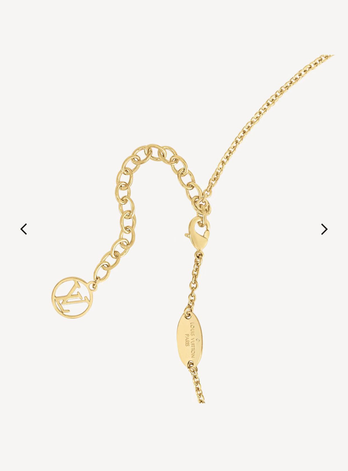 Geometric Emblem Pendant Necklace in Gold-Tone – Design 051 detail view