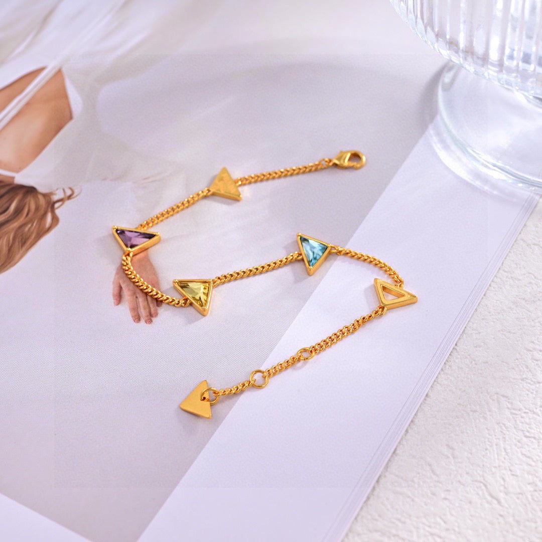 Signature Emblem Bracelet in Gold-Tone – Design 02 front view