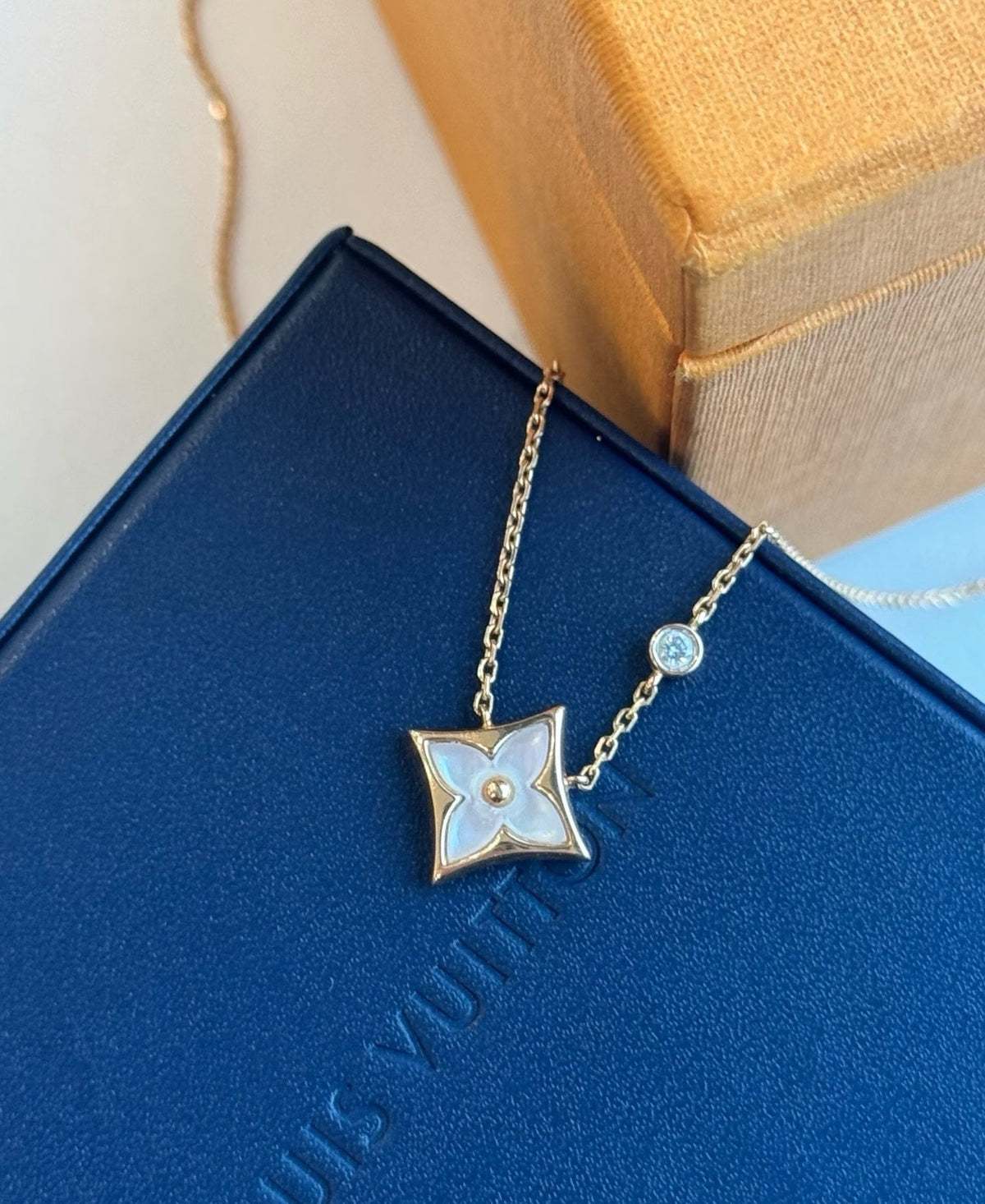 Geometric Emblem Pendant Necklace in Polished Metal-Tone – Design 020 main product view