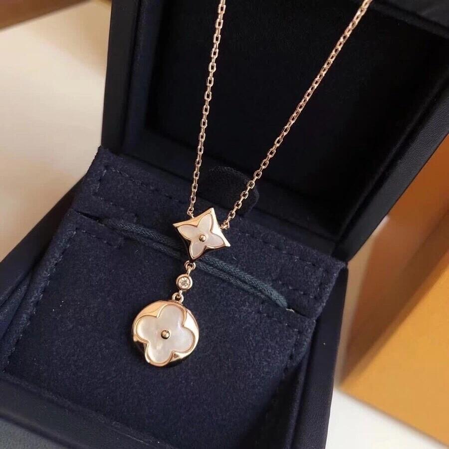Geometric Emblem Pendant Necklace in Polished Metal-Tone – Design 018 main product view