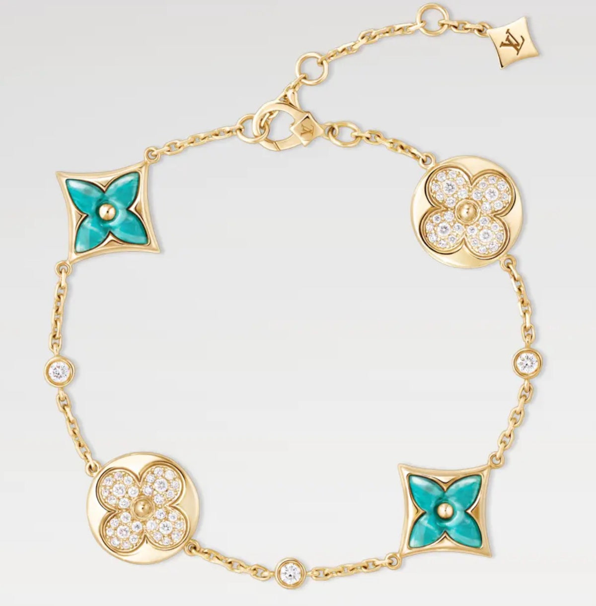 Geometric Emblem Bracelet in Polished Metal-Tone – Design 011 main product view