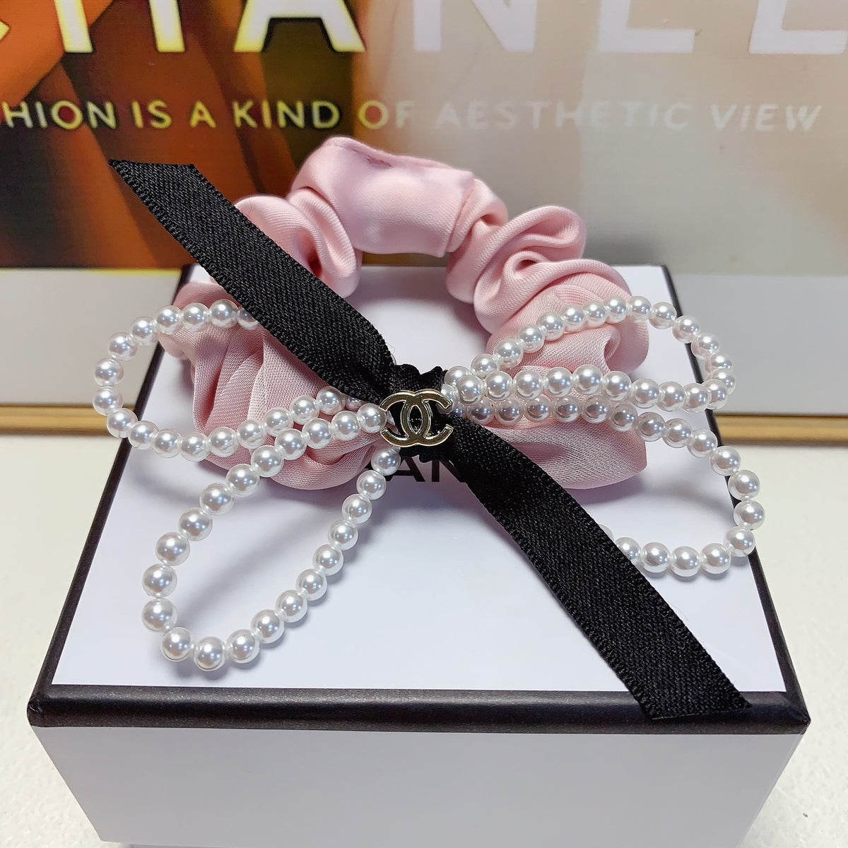 Bow Jewelry Accessory in Polished Metal-Tone styled product view
