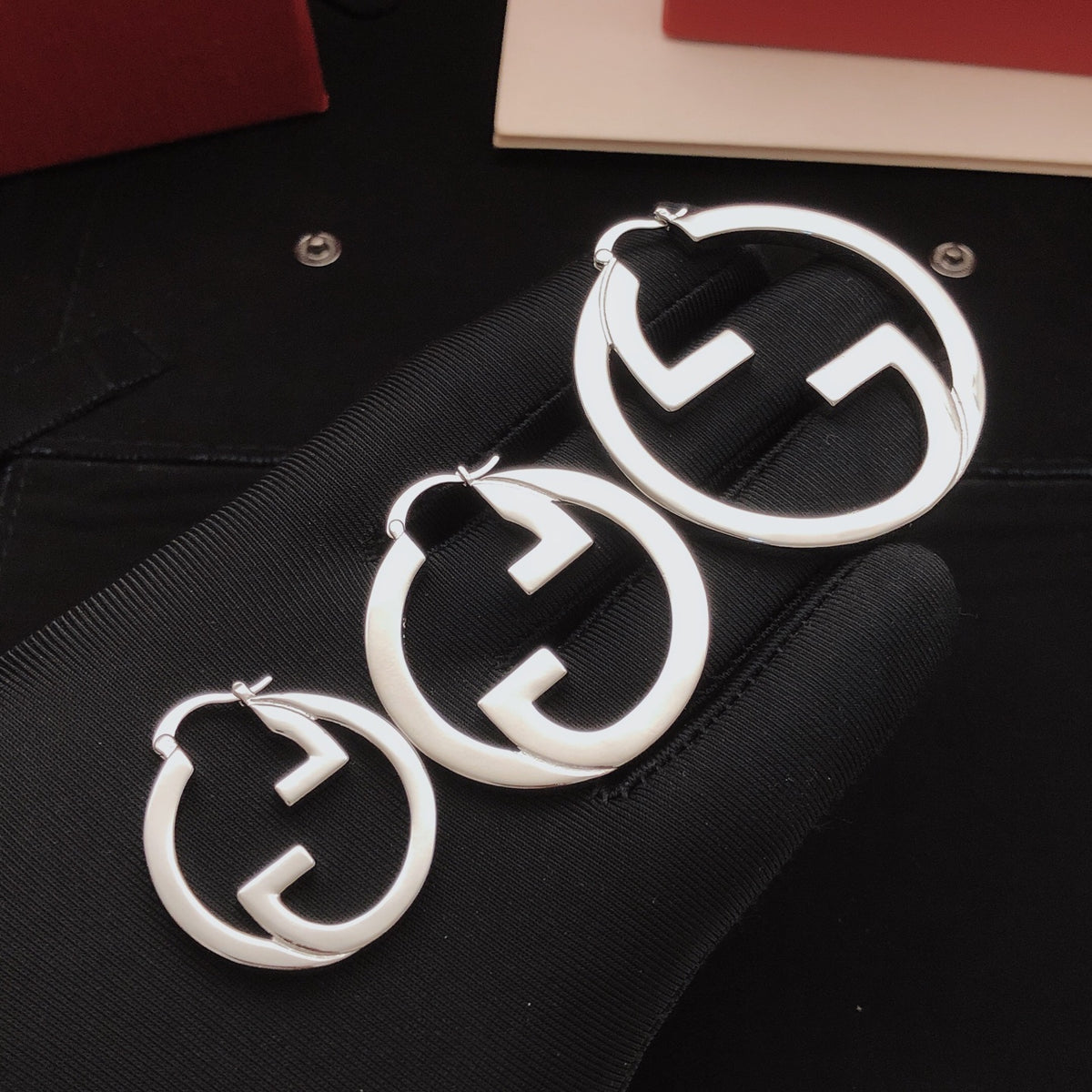 Geometric Emblem Jewelry Accessory in Silver-Tone – Design 003 main product view