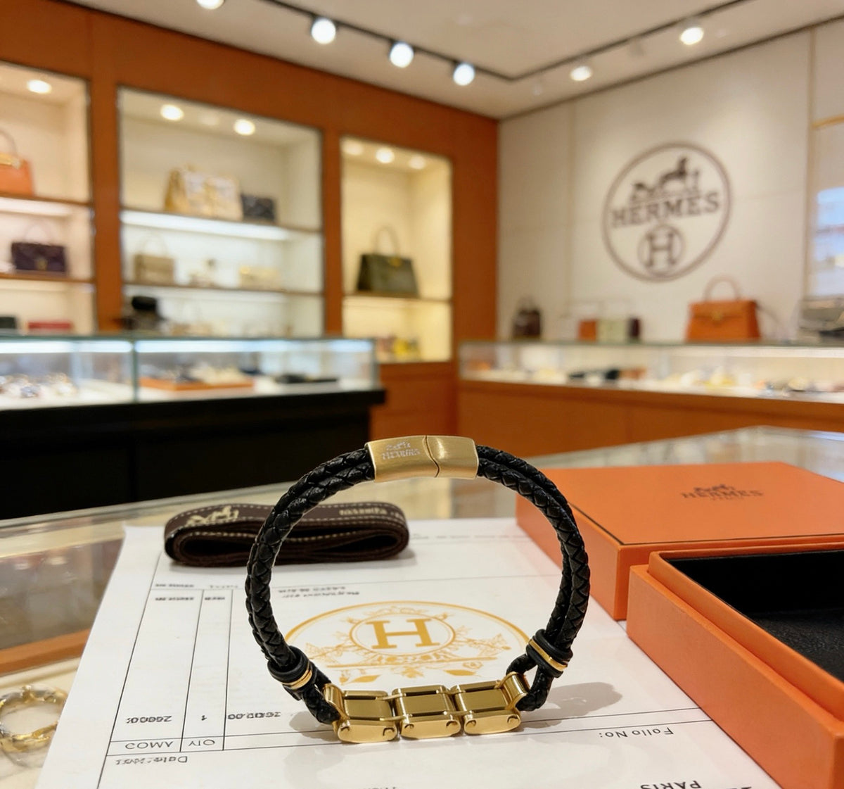 Horse Bangle in Gold-Tone – Design 022 styled product view