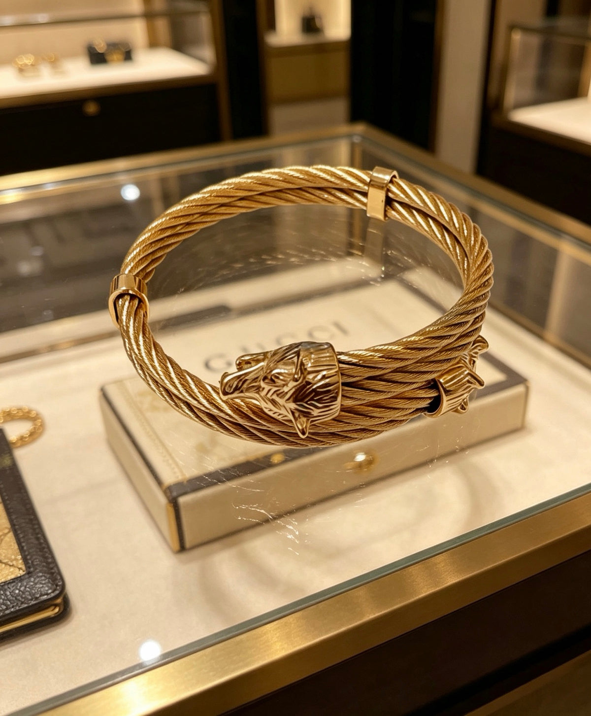 Double-G Emblem Bangle in Gold-Tone – Design 006 main product view