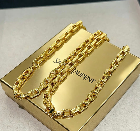 Geometric Emblem Pendant Necklace in Polished Metal-Tone – Design 010 main product view