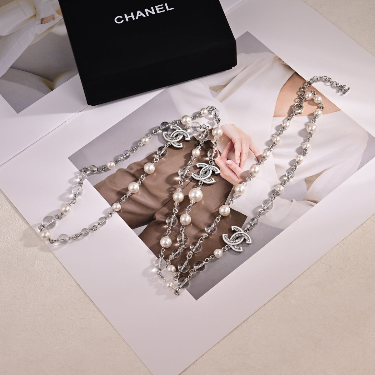 Signature Emblem Pendant Necklace in Polished Metal-Tone – Design 059 main product view