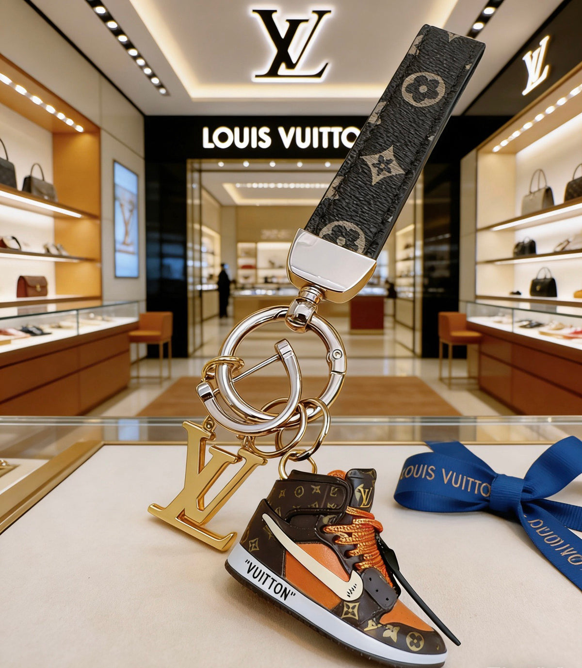 Bag Motif Keychain – Bag Detail – Design 045 front product view