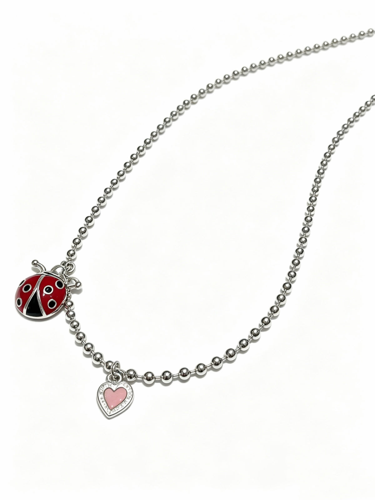 Signature Motif Pendant Necklace in Silver-Tone – Vintage Detail – Design 12 main product view