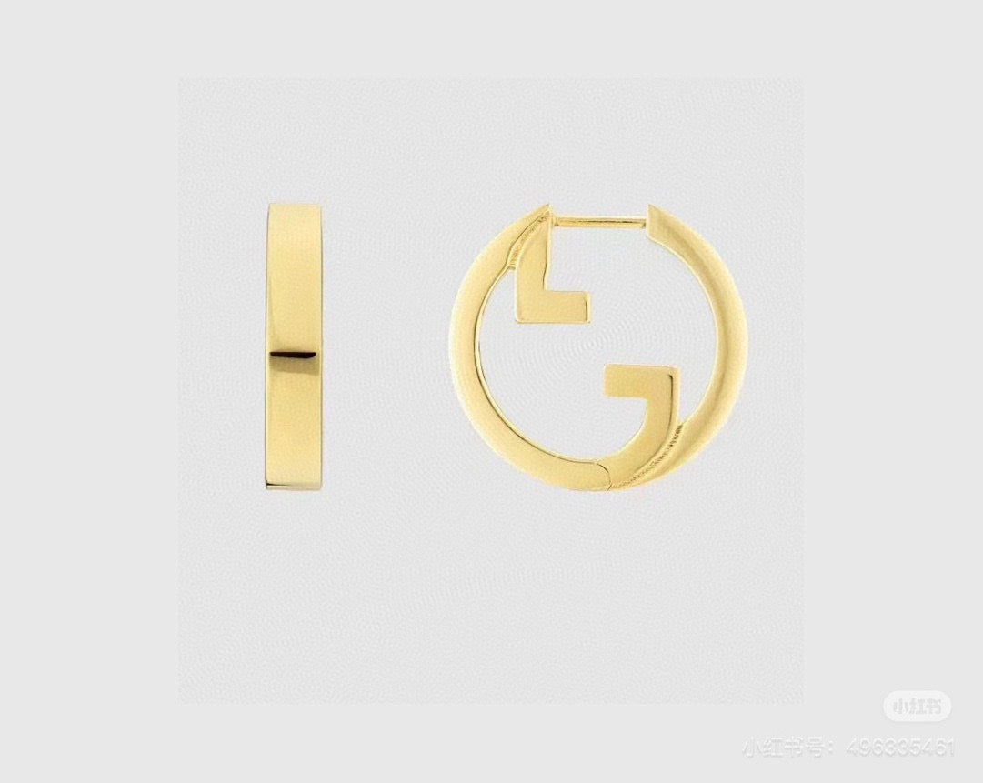 Geometric Emblem Stud Earrings in Polished Metal-Tone – Design 034 front product view