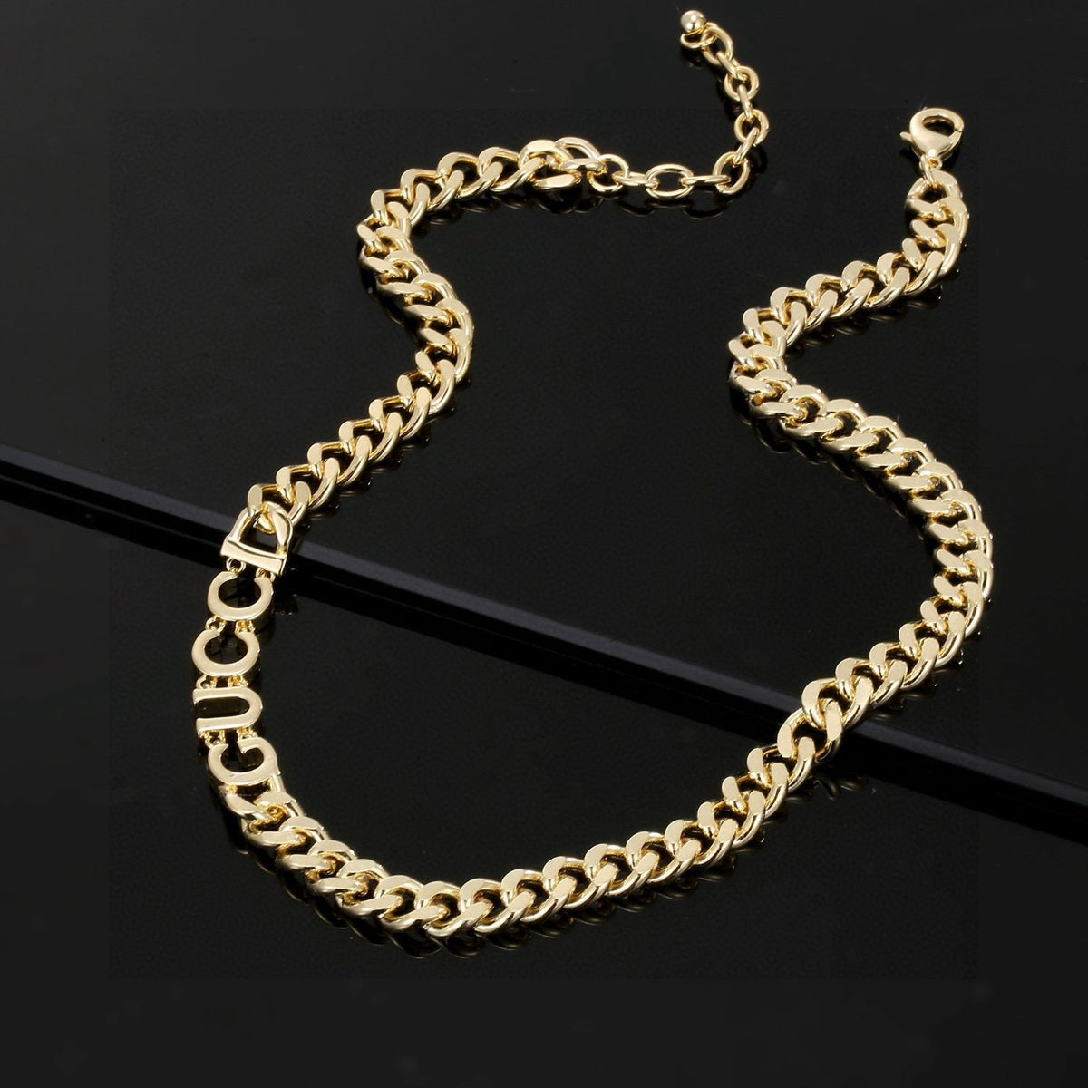 Geometric Emblem Pendant Necklace in Polished Metal-Tone – Vintage Detail – Design 003 main product view