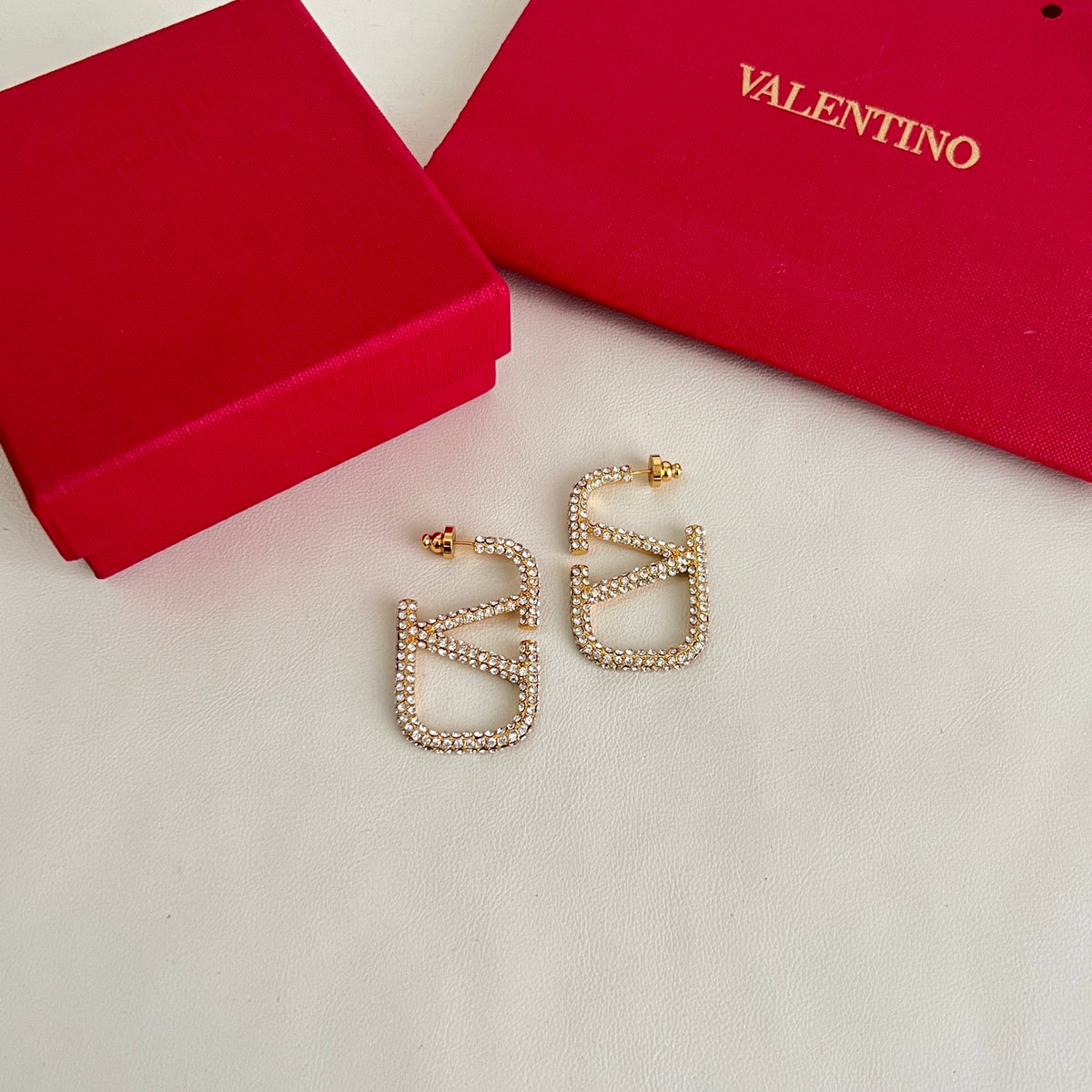 Signature Emblem Statement Earrings in Polished Metal-Tone – Design 04 main product view