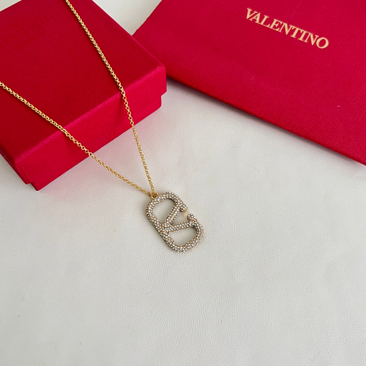 Signature Emblem Pendant Necklace in Polished Metal-Tone – Design 05 main product view