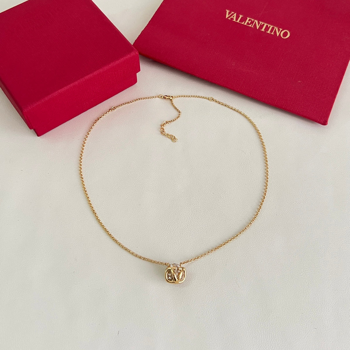 Signature Emblem Pendant Necklace in Polished Metal-Tone – Design 03 front view