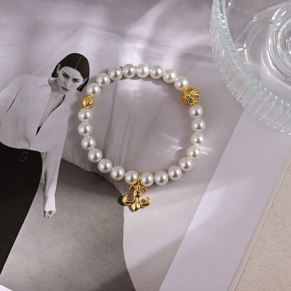 Cross Statement Bracelet in Metal-Tone – Design 14 main product view