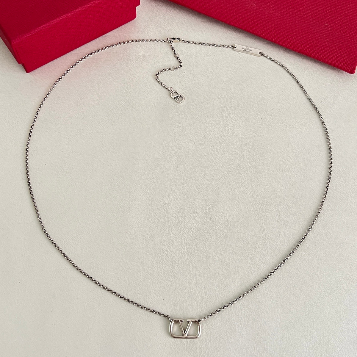 Signature Emblem Pendant Necklace in Polished Metal-Tone – Design 07 main product view