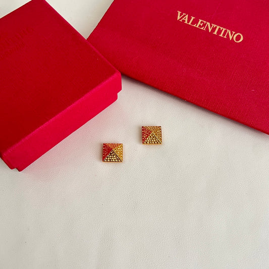 Signature Emblem Statement Earrings in Polished Metal-Tone – Design 07 main product view